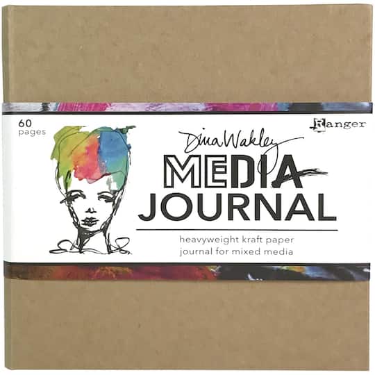 Dina Wakley Media Kraft Journal With Heavyweight Watercolor Paper